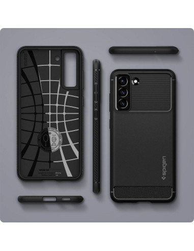 SPIGEN Coque Rugged Armor pour SAMSUNG S21 FE noir mat