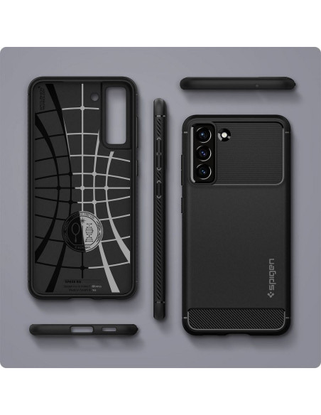SPIGEN Coque Rugged Armor pour SAMSUNG S21 FE noir mat