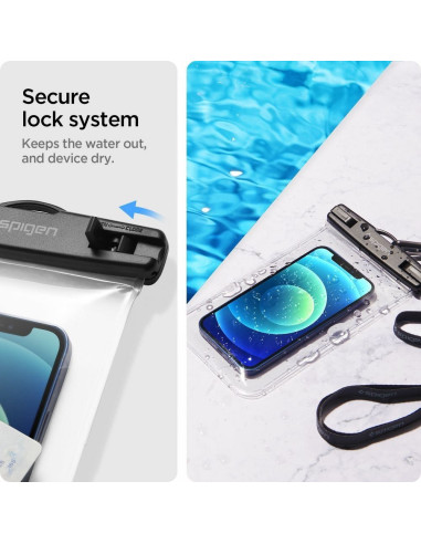 SPIGEN A601 Universal Waterproof case transparent 2-PAC