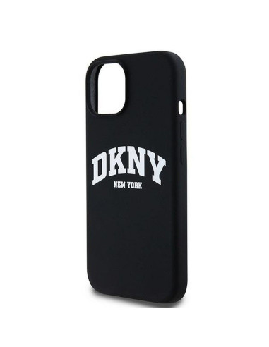 Coque DKNY pour IPHONE 14 compatible avec MagSafe DKHMP14SSNYACH (DKNY HC MagSafe Silicone W/White Arch Logo) noir