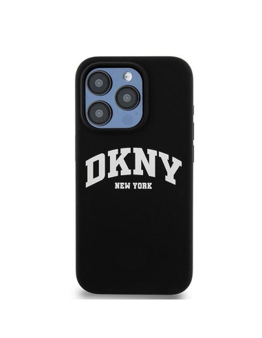 Coque DKNY pour IPHONE 14 Pro compatible avec MagSafe DKHMP14LSNYACH (DKNY HC MagSafe Silicone W/White Arch Logo) noir