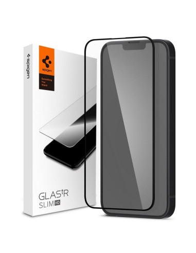 Tempered glass SPIGEN GLASS FC for IPHONE 13 PRO MAX / 14 PLUS black