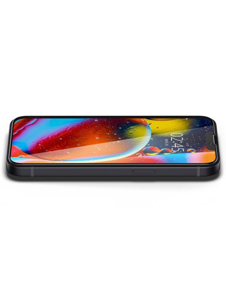 Tempered glass SPIGEN GLASS FC for IPHONE 13 PRO MAX / 14 PLUS black