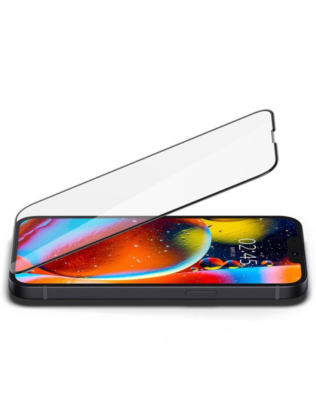 Tempered glass SPIGEN GLASS FC for IPHONE 13 PRO MAX / 14 PLUS black