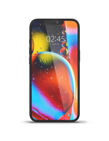 Tempered glass SPIGEN GLASS FC for IPHONE 13 PRO MAX / 14 PLUS black