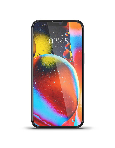 Tempered glass SPIGEN GLASS FC for IPHONE 13 PRO MAX / 14 PLUS black