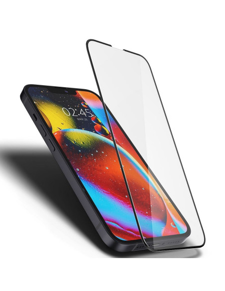 Tempered glass SPIGEN GLASS FC for IPHONE 13 PRO MAX / 14 PLUS black
