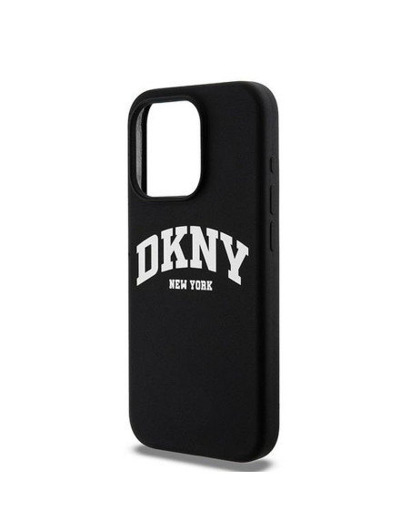 Coque DKNY pour IPHONE 14 Pro compatible avec MagSafe DKHMP14LSNYACH (DKNY HC MagSafe Silicone W/White Arch Logo) noir