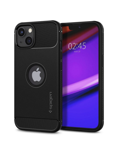 Coque SPIGEN Rugged Armor pour IPHONE 13 matte black