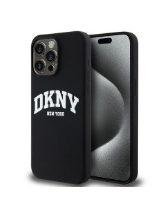 Coque DKNY pour IPHONE 14 Pro Max compatible avec MagSafe DKHMP14XSNYACH (DKNY HC MagSafe Silicone W/White Arch Logo) noir