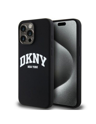 Coque DKNY pour IPHONE 14 Pro Max compatible avec MagSafe DKHMP14XSNYACH (DKNY HC MagSafe Silicone W/White Arch Logo) noir