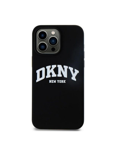 Coque DKNY pour IPHONE 14 Pro Max compatible avec MagSafe DKHMP14XSNYACH (DKNY HC MagSafe Silicone W/White Arch Logo) noir