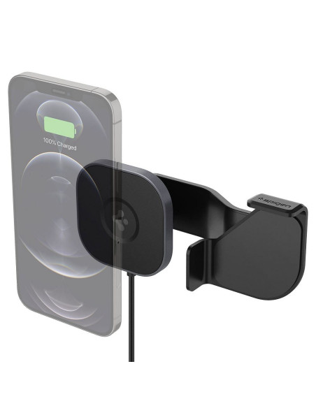 SPIGEN ITT90W Onetap Magnetic Magsafe Screen Car Mount Wireless Charger for TESLA MODEL 3 / Y / X / S noir