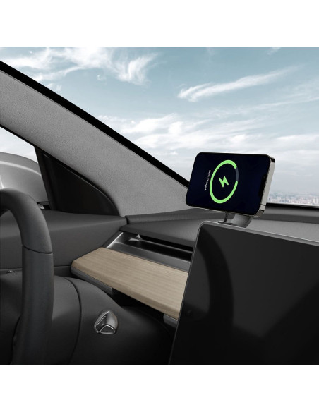 SPIGEN ITT90W Onetap Magnetic Magsafe Screen Car Mount Wireless Charger for TESLA MODEL 3 / Y / X / S noir