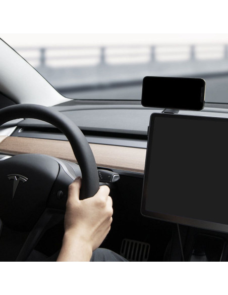 SPIGEN ITT90W Onetap Magnetic Magsafe Screen Car Mount Wireless Charger for TESLA MODEL 3 / Y / X / S noir