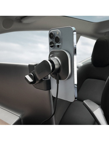SPIGEN ITT90W Onetap Magnetic Magsafe Screen Car Mount Wireless Charger for TESLA MODEL 3 / Y / X / S noir