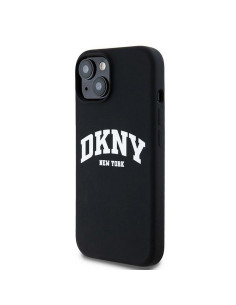 Coque DKNY pour IPHONE 15 compatible avec MagSafe DKHMP15SSNYACH (DKNY HC MagSafe Silicone W/White Arch Logo) noir 2