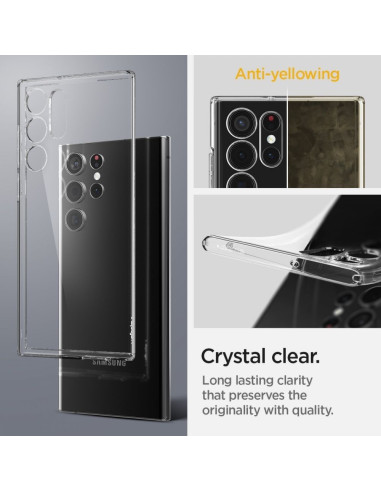 Coque SPIGEN Luqid Crystal pour SAMSUNG S22 ULTRA transparent