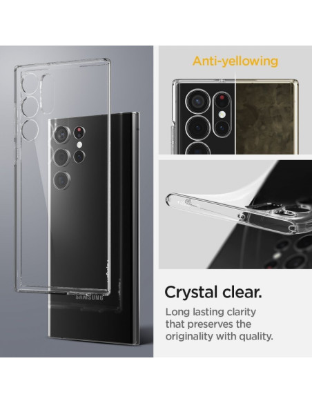 Coque SPIGEN Luqid Crystal pour SAMSUNG S22 ULTRA transparent