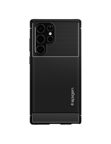 Coque SPIGEN Rugged Armor pour SAMSUNG S22 ULTRA matte black