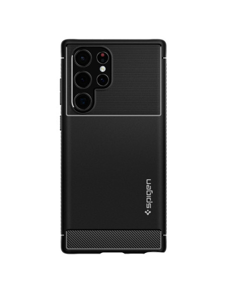 Coque SPIGEN Rugged Armor pour SAMSUNG S22 ULTRA matte black