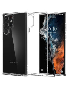 Coque SPIGEN Ultra Hybrid pour SAMSUNG S22 ULTRA transparent