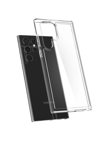Coque SPIGEN Ultra Hybrid pour SAMSUNG S22 ULTRA transparent