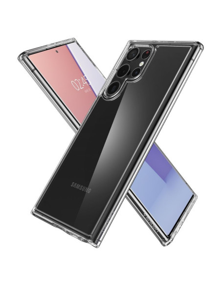 Coque SPIGEN Ultra Hybrid pour SAMSUNG S22 ULTRA transparent
