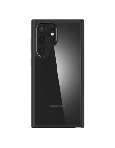 Coque SPIGEN Ultra Hybrid pour SAMSUNG S22 ULTRA matte black 2