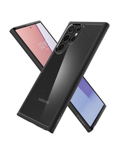 Coque SPIGEN Ultra Hybrid pour SAMSUNG S22 ULTRA matte black