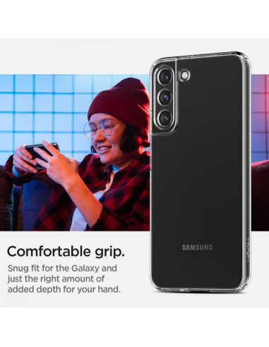 Coque SPIGEN Luqid Crystal pour SAMSUNG S22 transparent