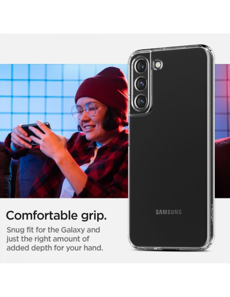 Coque SPIGEN Luqid Crystal pour SAMSUNG S22 transparent