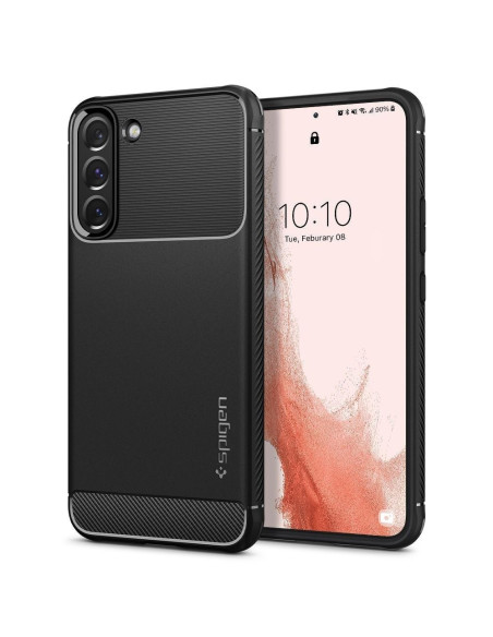 Coque SPIGEN Rugged Armor pour SAMSUNG S22 matte black