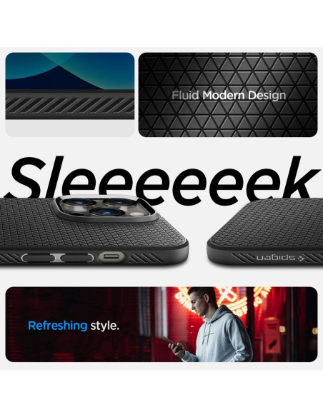 SPIGEN Liquid Air Coque pour IPHONE 14 PRO MAX noir mat