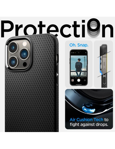 SPIGEN Liquid Air Coque pour IPHONE 14 PRO MAX noir mat