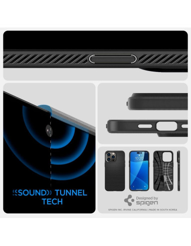 SPIGEN Liquid Air Coque pour IPHONE 14 PRO MAX noir mat