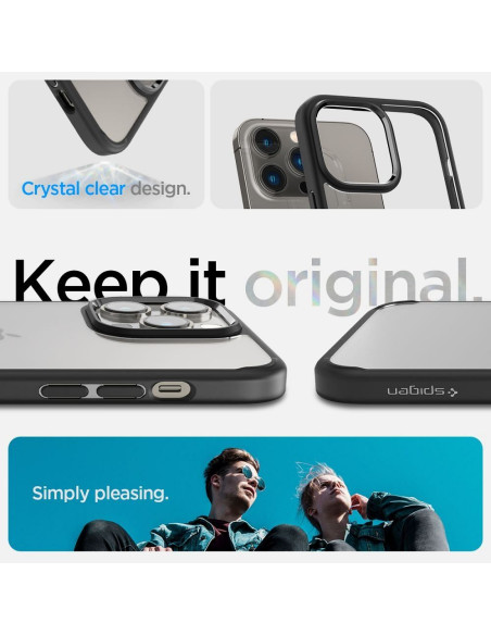 SPIGEN Ultra Hybrid Coque pour IPHONE 14 PRO MAX noir mat