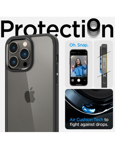 SPIGEN Ultra Hybrid Coque pour IPHONE 14 PRO MAX noir mat