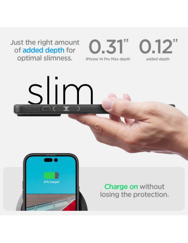 SPIGEN Ultra Hybrid Coque pour IPHONE 14 PRO MAX noir mat
