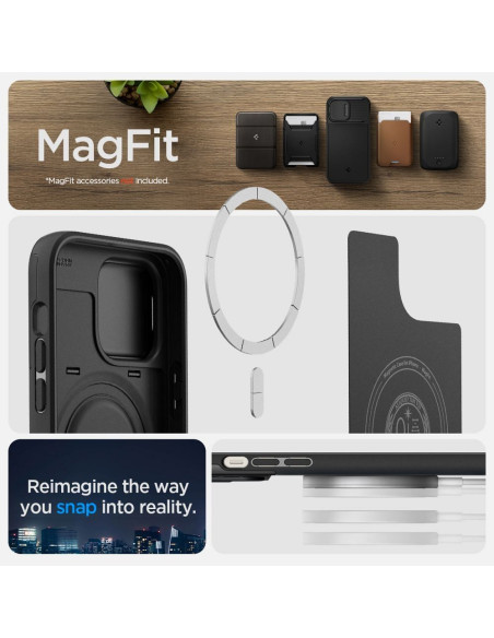 SPIGEN Optik Armor MAG Coque pour IPHONE 14 PRO noir