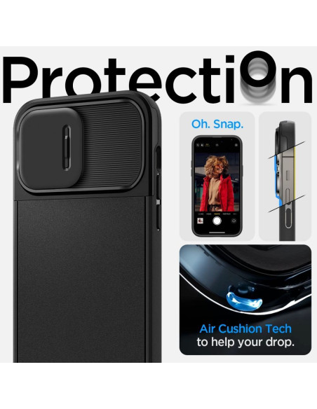 SPIGEN Optik Armor MAG Coque pour IPHONE 14 PRO noir