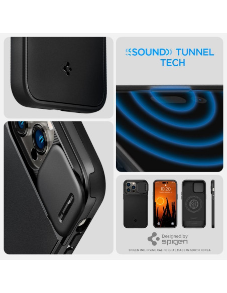 SPIGEN Optik Armor MAG Coque pour IPHONE 14 PRO noir