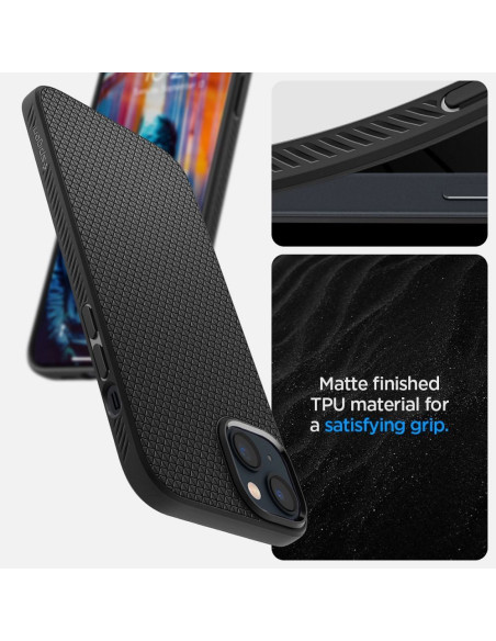 SPIGEN Liquid Air Coque pour IPHONE 14 noir mat