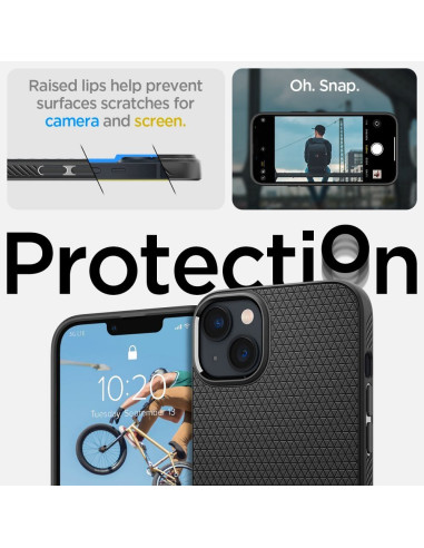 SPIGEN Liquid Air Coque pour IPHONE 14 noir mat