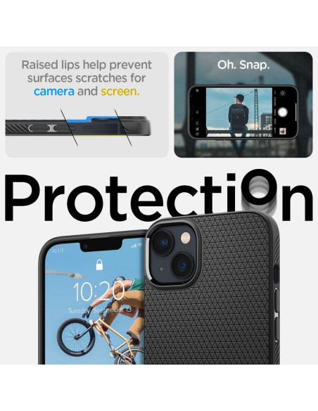 SPIGEN Liquid Air Coque pour IPHONE 14 noir mat