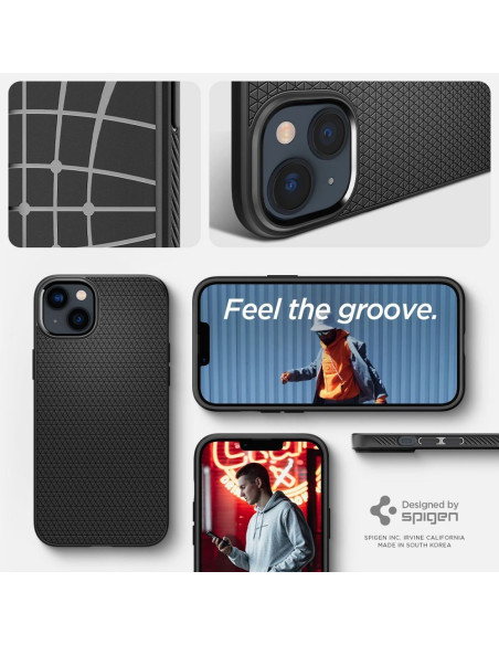 SPIGEN Liquid Air Coque pour IPHONE 14 noir mat