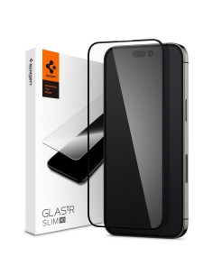 Tempered glass SPIGEN GLASS FC for IPHONE 14 PRO black