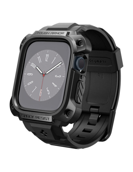 SPIGEN Tough Armor ”PRO” case for APPLE Watch 7 / 8 / 9 (45 mm) metal black