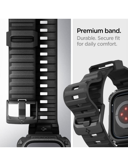 SPIGEN Tough Armor ”PRO” case for APPLE Watch 7 / 8 / 9 (45 mm) metal black
