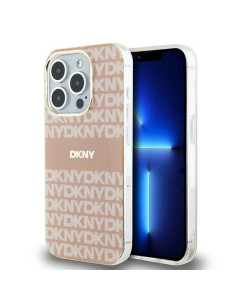 Coque DKNY pour IPHONE 13 Pro compatible avec MagSafe DKHMP13LHRHSEP (DKNY HC MagSafe PC TPU Repeat Texture Pattern W/ Stripe) r